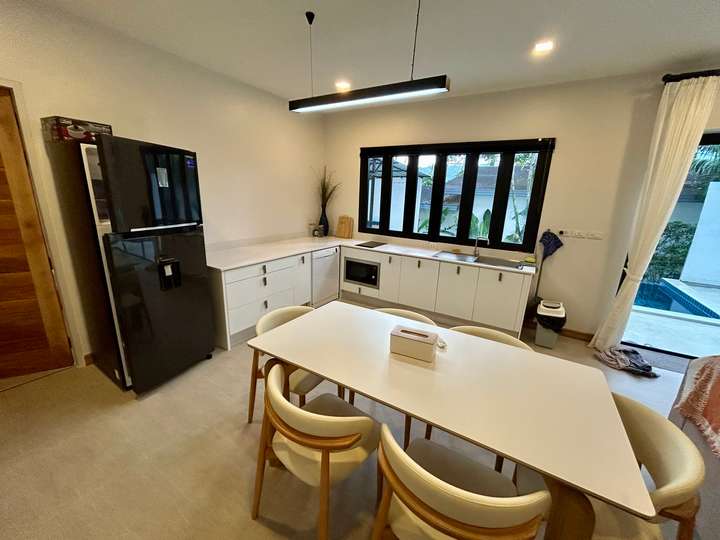 Villa Mia 3 Bedroom Villa for Rent | Kitchen and Living Room